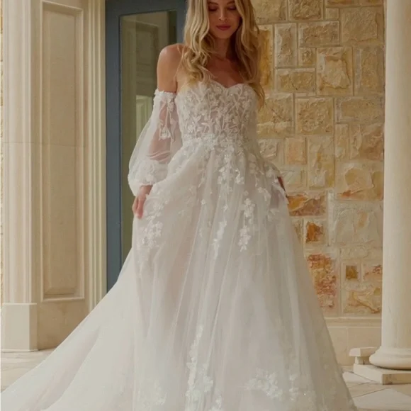 Mori Lee by Madeline Garder “Paulette” Wedding Gown